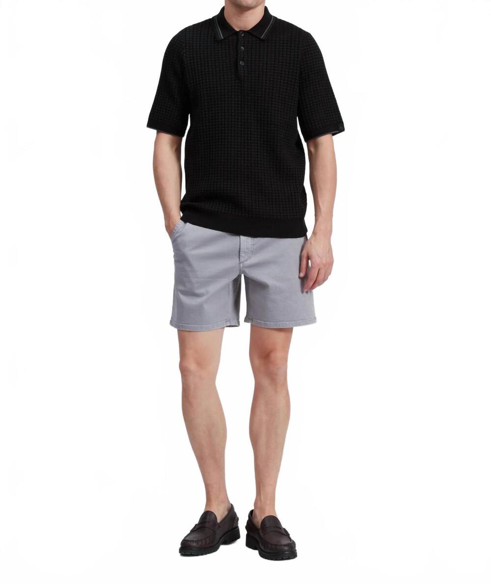 NEW RAG & BONE classic aero stretch short in bedford grey